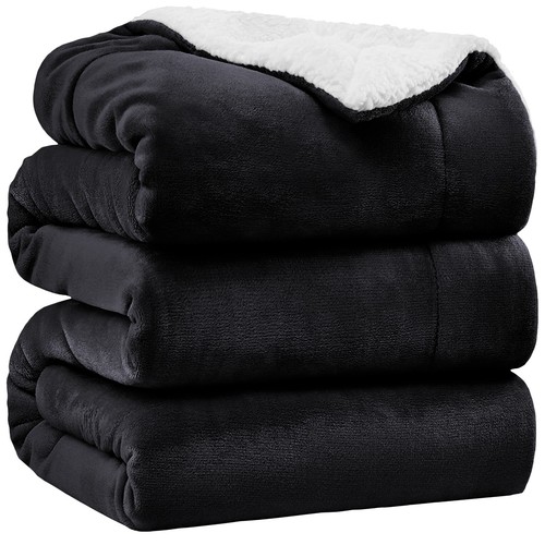 Heavy sherpa fleece blanket - fleece,