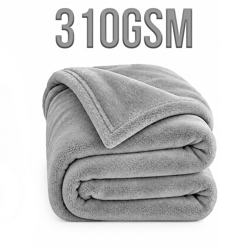 Heavy sherpa fleece blanket - sherpa,