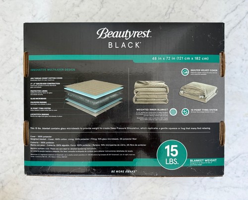 Beautyrest black weighted - black,