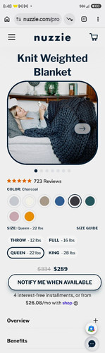 Nuzzie knit weighted - nuzzie, blanket