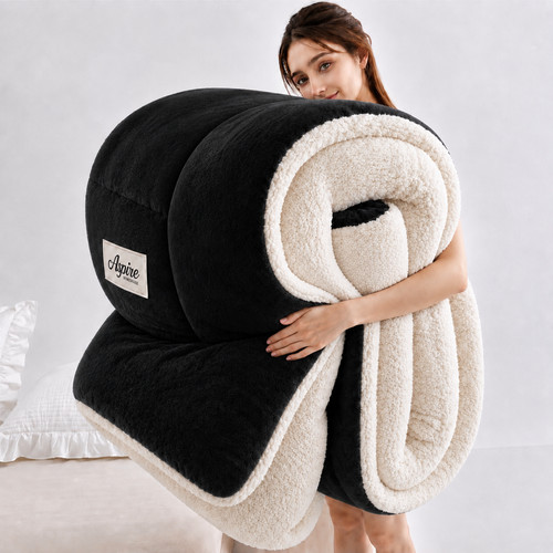 Sherpa flannel fleece weighted - sherpa,