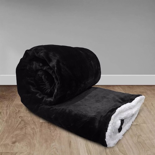 Heavy sherpa fleece blanket - heavy,